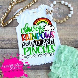 Clovers Rainbows SVG From Scarlett Rose Cuts