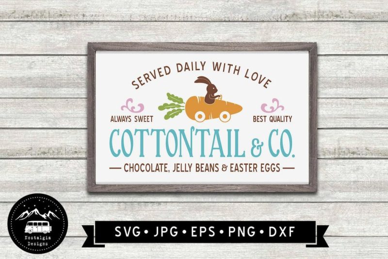 Cottontail & Co Sign SVG From Nostalgia Wall Arts