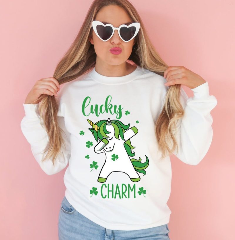 Dabbing Unicorn Lucky Charm SVG From Willow Cane