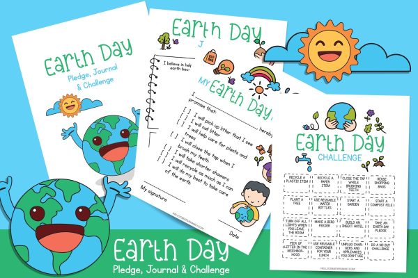 This three page printable Earth Day Activities Pack makes the perfect partner to classroom Earth Day lessons. Includes Earth Day journal, challenge and pledge.