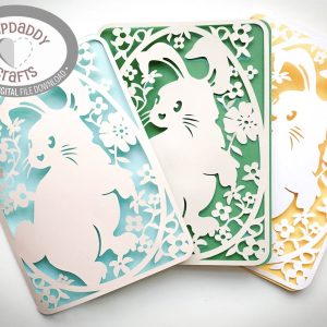 Easter Bunny Cutaway Card SVG From Step Daddy Crafts