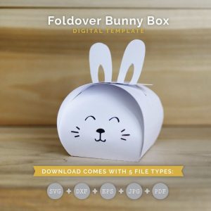 Easter Bunny Fold Over Treat Box From Springbok Craft Supply