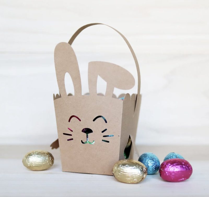 Easter Bunny Treat Basket From Springbok Craft Supply
