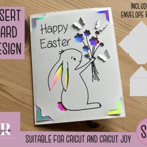 Easter Bunny With Bouquet Card SVG From SR Designs UK