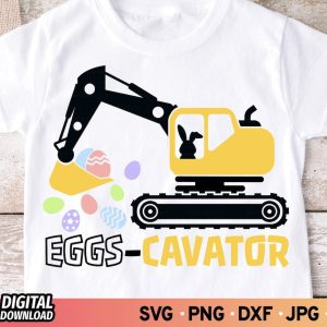Eggs-Cavator SVG from Vecz Digitals Shop