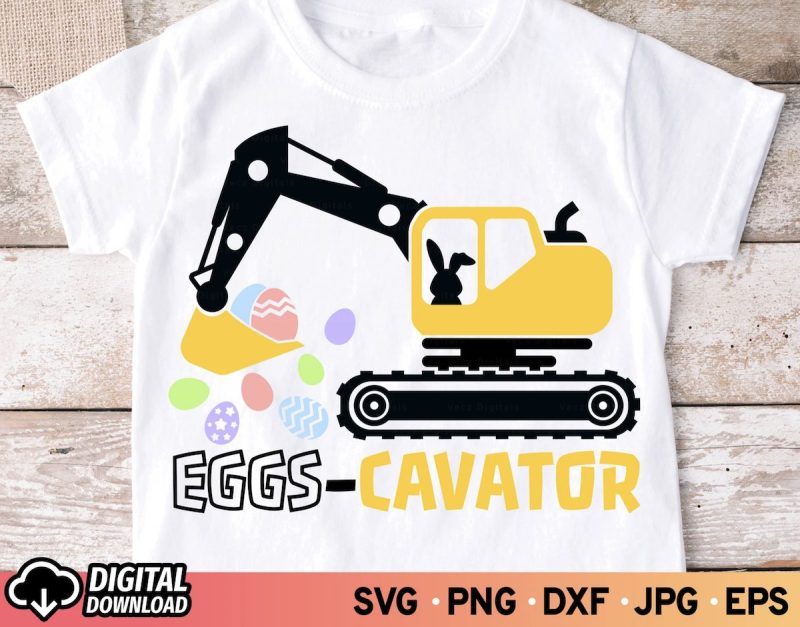 Eggs-Cavator SVG from Vecz Digitals Shop