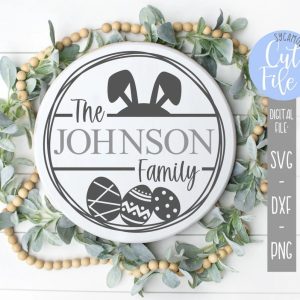 Family Name Easter Sign SVG From Sycamore Grove SVG