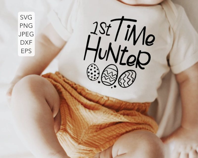 First Time Egg Hunter SVG From SVGix