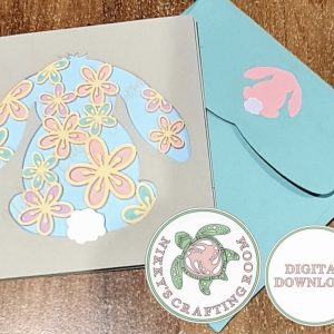 Floral Bunny Card SVG From Nikkys Crafting Room