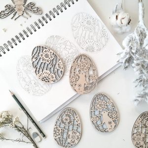 Floral Easter Egg Layered SVG From Beloni Deco