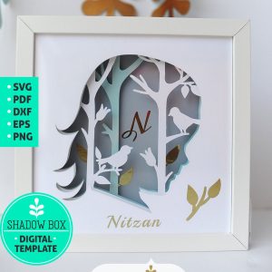 Girl Portrait Shadowbox from Chipola Studio