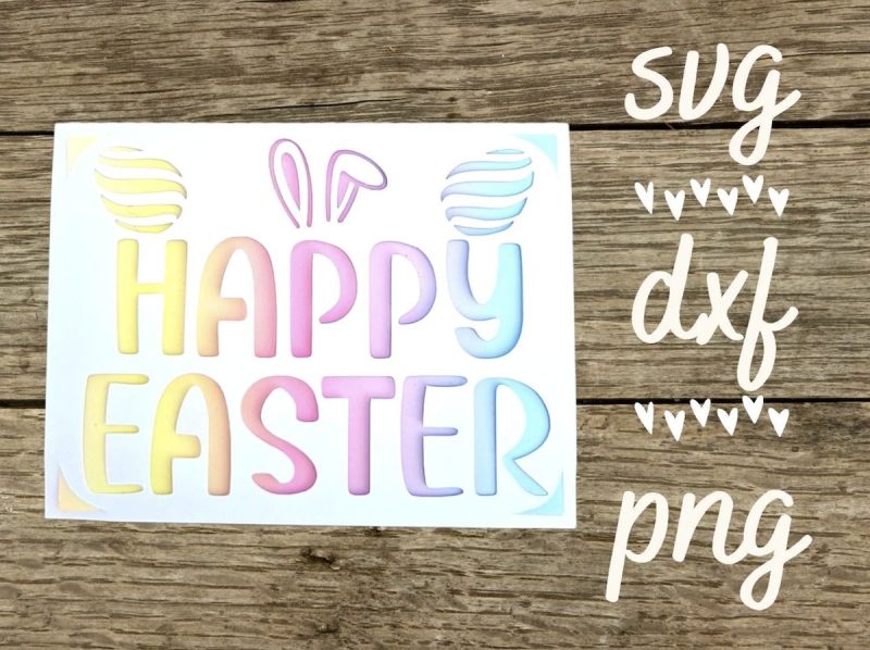 Happy Easter Card SVG From Bright Stars Crafts