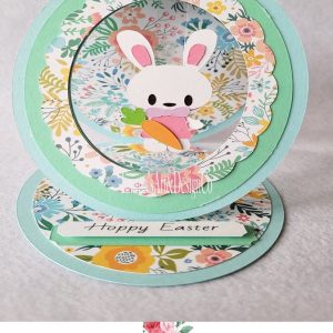 Hoppy Easter Bunny Card SVG From Emmas Art and Design Co