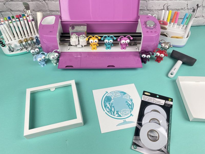 Step 6: Lay out your layers on your cutting mat so that they are all lined up in the correct order. 