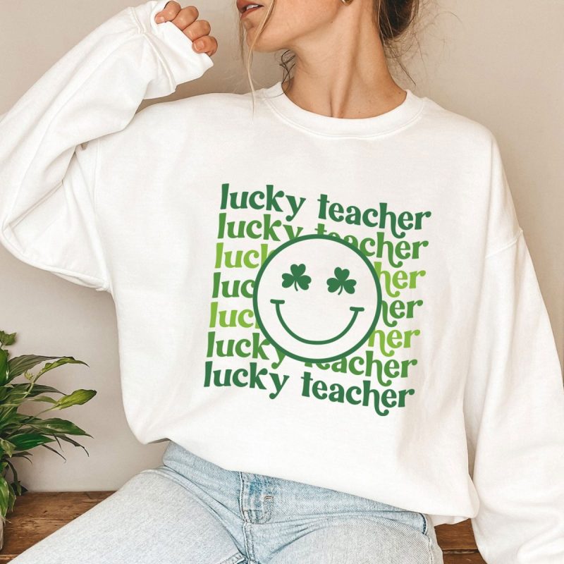 Lucky Teacher Happy Face SVG From Lilac Vibes