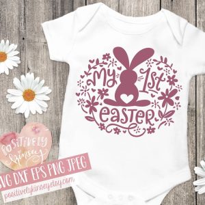 My First Easter Floral and Hearts SVG From Positively Kinsey