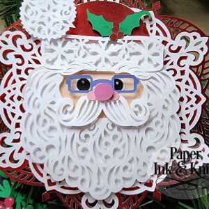 Santa Claus Layered SVG From Paper Ink And Knife