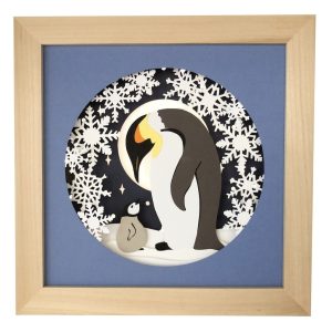 Penguin Family Shadow Box SVG From Sea Salt And Samphire