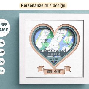 Where We Met Shadow Box SVG From Nice To Cut