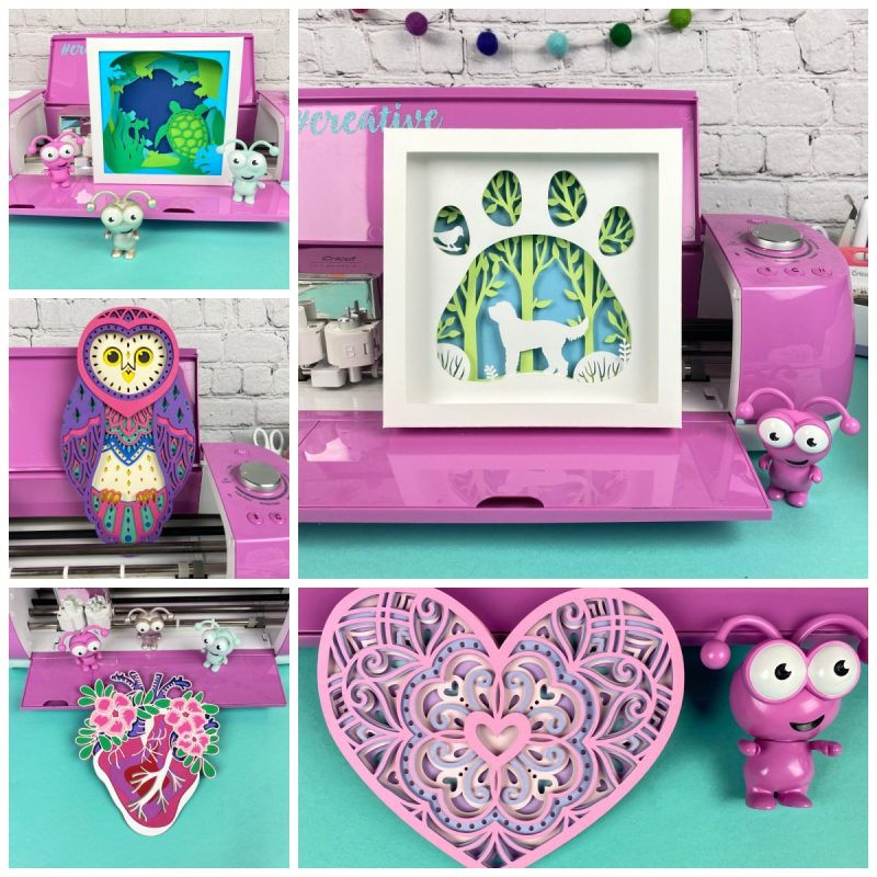 3d Layered Paper Projects and Cricut Shadow Boxes from Hello Creative Family