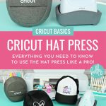 Learn everything you need to know about the Cricut Hat Press! This amazing hat heat press can be used to apply HTV, Infusible Ink and sublimation products to baseball hats, caps, sunhats and more! We cover everything you need to know about this amazing machine, plus walk you through step by step how to use it to make DIY hats using Iron-on HTV, Infusbile Ink and Sublimation.