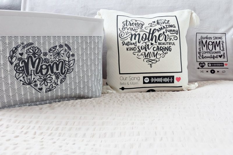 Put your pillow back in your pillow case and it's ready to give to mom!