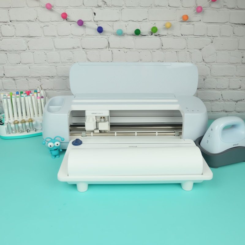 Cricut Maker with white iron-on