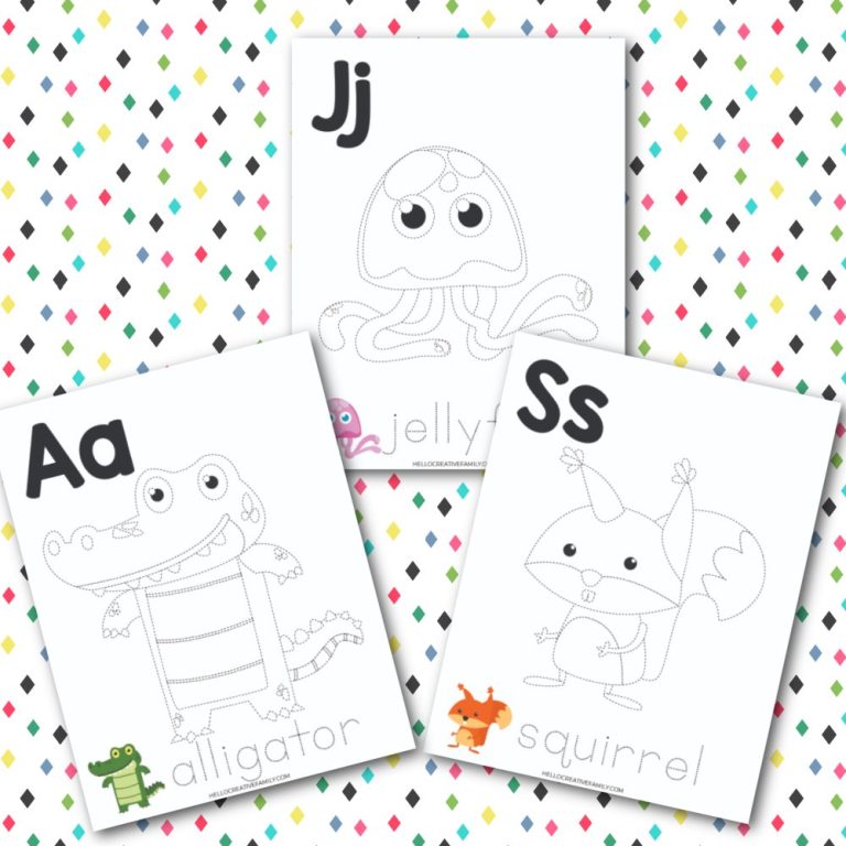 10 Free Alphabet Printables Including Animal ABC Tracing Worksheets