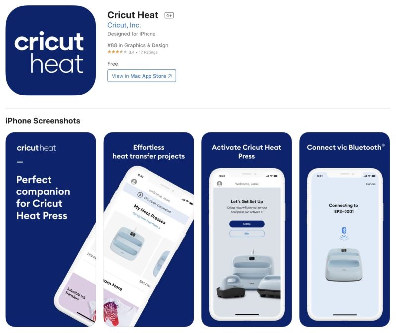 Cricut Heat App
