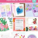 Add a touch of spring and summer to your life with these 8 free flower printables! Items in this collection include Days Of The Week Flower Stickers, Flower Origami Sheets, Printable Floral Notecards and more!