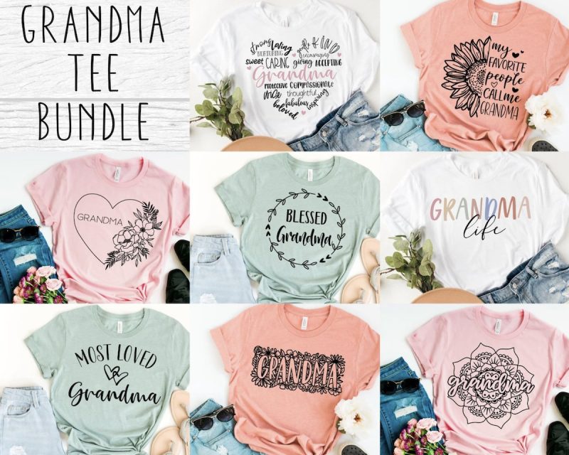 Grandma Shirt SVG Bundle From Isobel Jade Designs