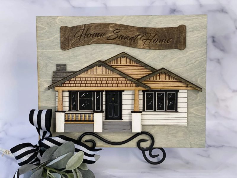 Customized House Cut File From Laser Cut Ready Files