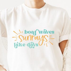 Boat Waves, Sunrays, Lake Days SVG From The Girl Creative