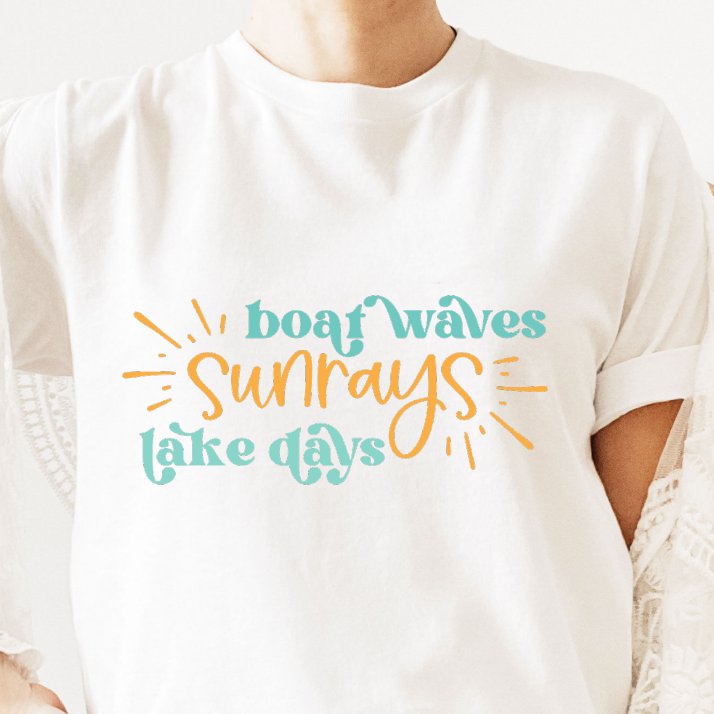 Boat Waves, Sunrays, Lake Days SVG From The Girl Creative
