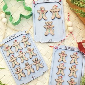 Gingerbread Family Ornament Cut File From Farmhouse and Fabulous