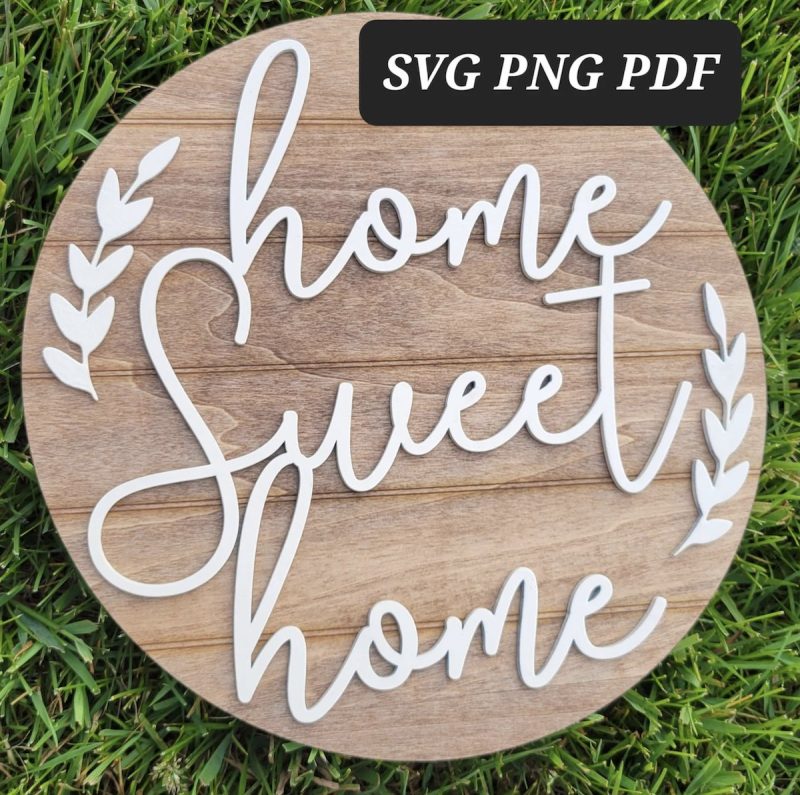Home Sweet Home Cut File From Carved Creations 1989