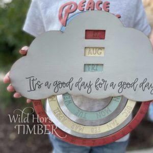Rainbow Perpetual Calendar Cut File From The Wild Pines Design