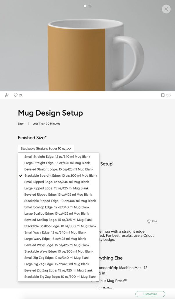 Cricut Mug Design Template