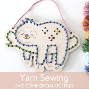 Sloth Kids Sewing Kit Craft Project Cut File From Bela Collective