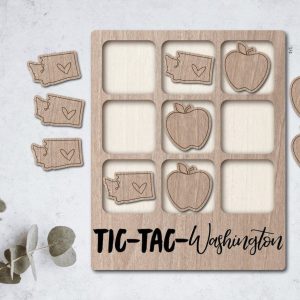 State and Province Tic Tac Toe Games Cut File From Prickly Pear Laser Cuts