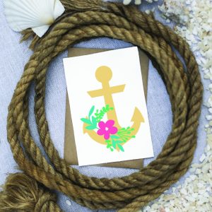 Floral Anchor SVG From Crafting In The Rain