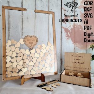 Wedding Guest Book Alternative Cut File From Treasured Lasercuts