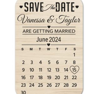 Wood Save The Date Postcard Cut File From Trapdoor Vectors