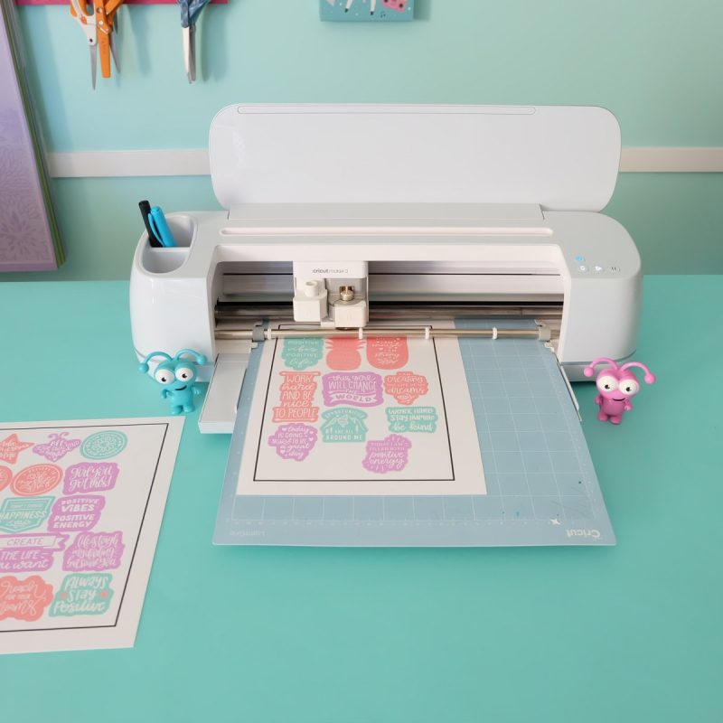 Cricut Maker with Print Then Cut images