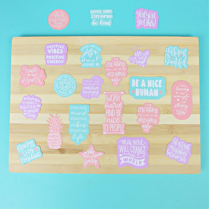 Making customized back to school gear is easy with Cricut! We are filling classrooms full of positive energy with these DIY positive affirmation water bottle, bento box and lunch box notes! Grab the Cricut cut file canvas along with step by step instructions to make your own!