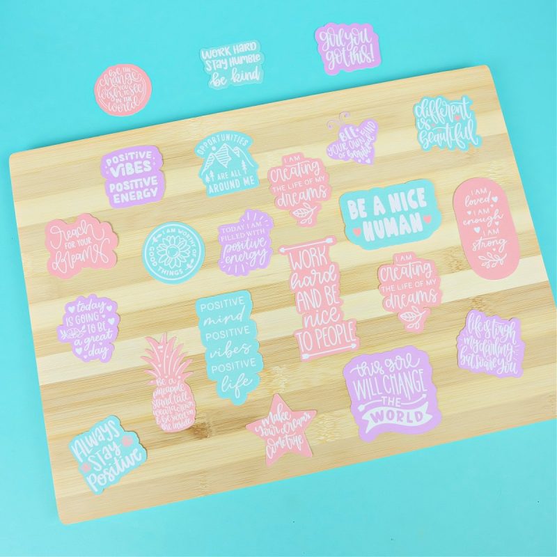 Making customized back to school gear is easy with Cricut! We are filling classrooms full of positive energy with these DIY positive affirmation water bottle, bento box and lunch box notes! Grab the Cricut cut file canvas along with step by step instructions to make your own!