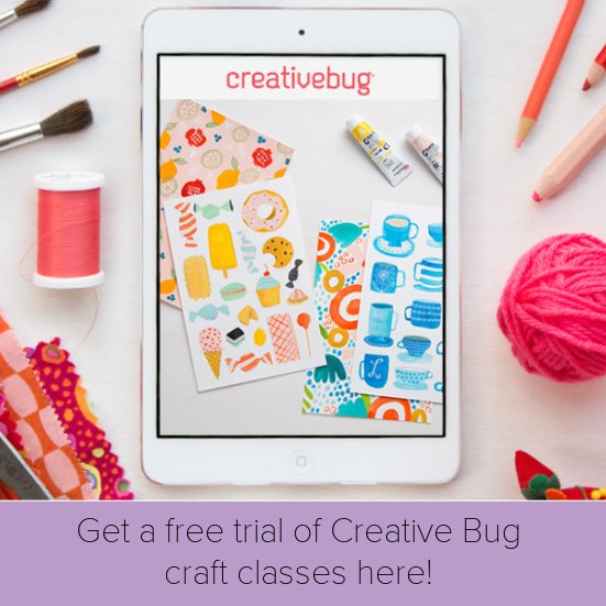 Get a free trial of Creative Bug craft classes here!