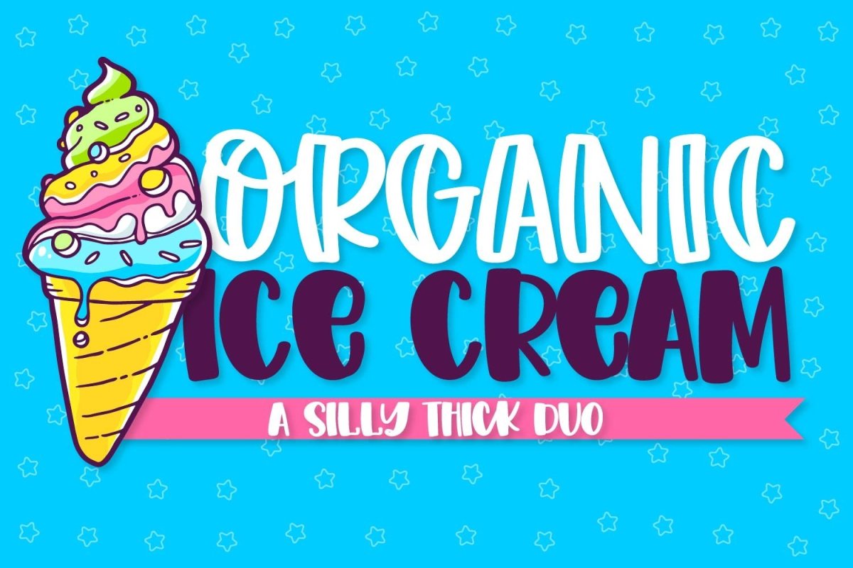 Organic Ice Cream Font
