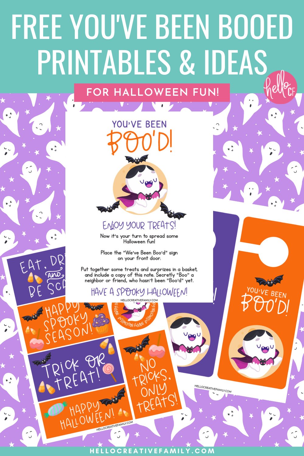 Start a new Halloween tradition in your neighborhood this year by Booing a neighbor! We're sharing free You've Been Booed Printables along with booing instructions, ideas for putting in your boo basket and where to get everything you need! Get into the Halloween Spirit with this fun DIY Halloween idea!