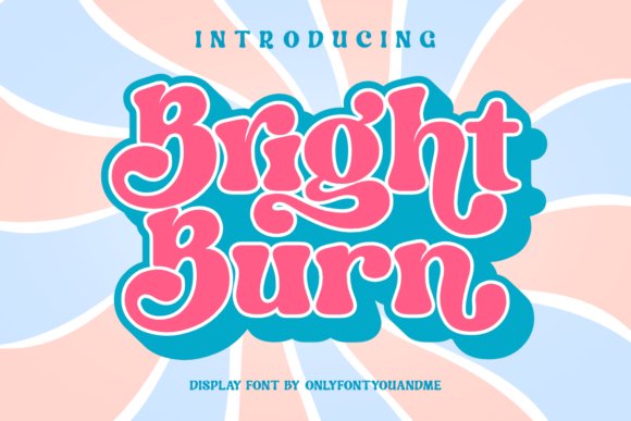 Bright Burn Vintage Style Font